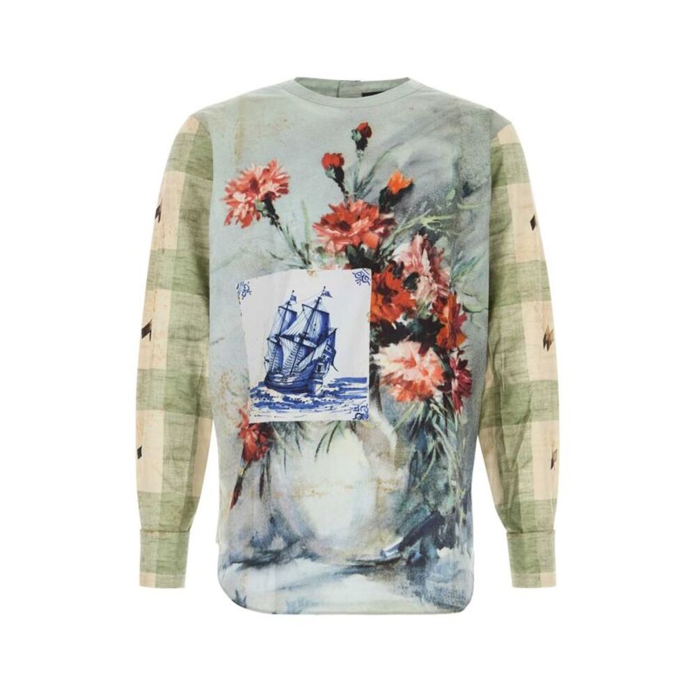 Prada Men Printed Poplin Shirt